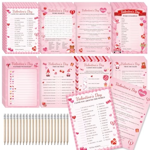 Valentine’s Day Party Games - 231Pcs 3 years and up