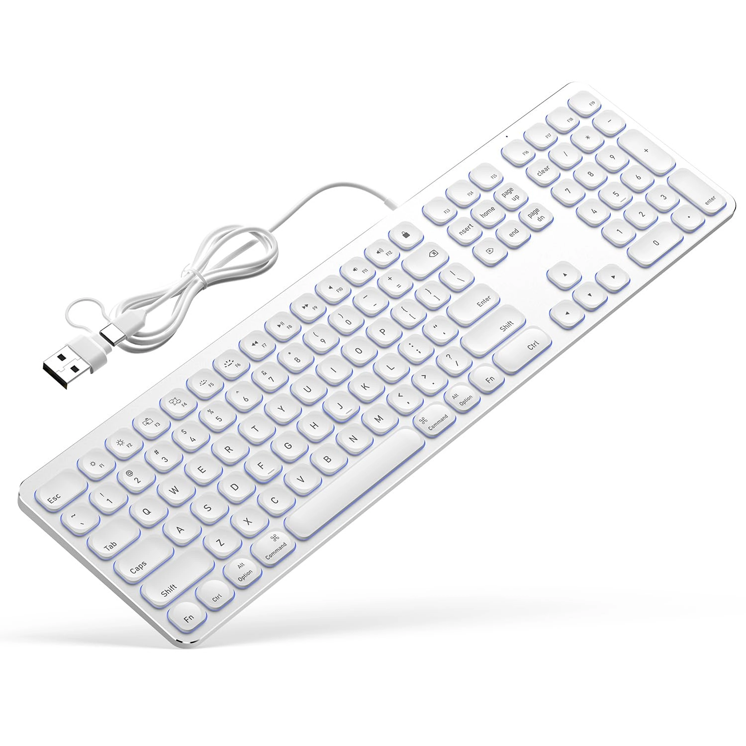 Yivandi Backlit Keyboard for Apple Mac - US Wired