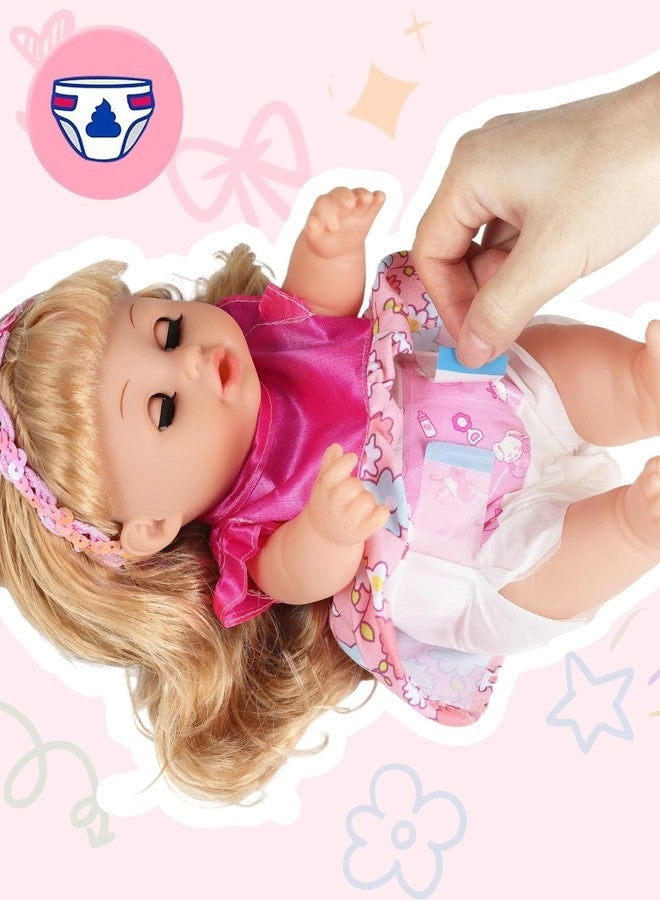 Baby Doll - 12 inch vinyl PVC Black Curly Hair 2 outfits Ages 3+