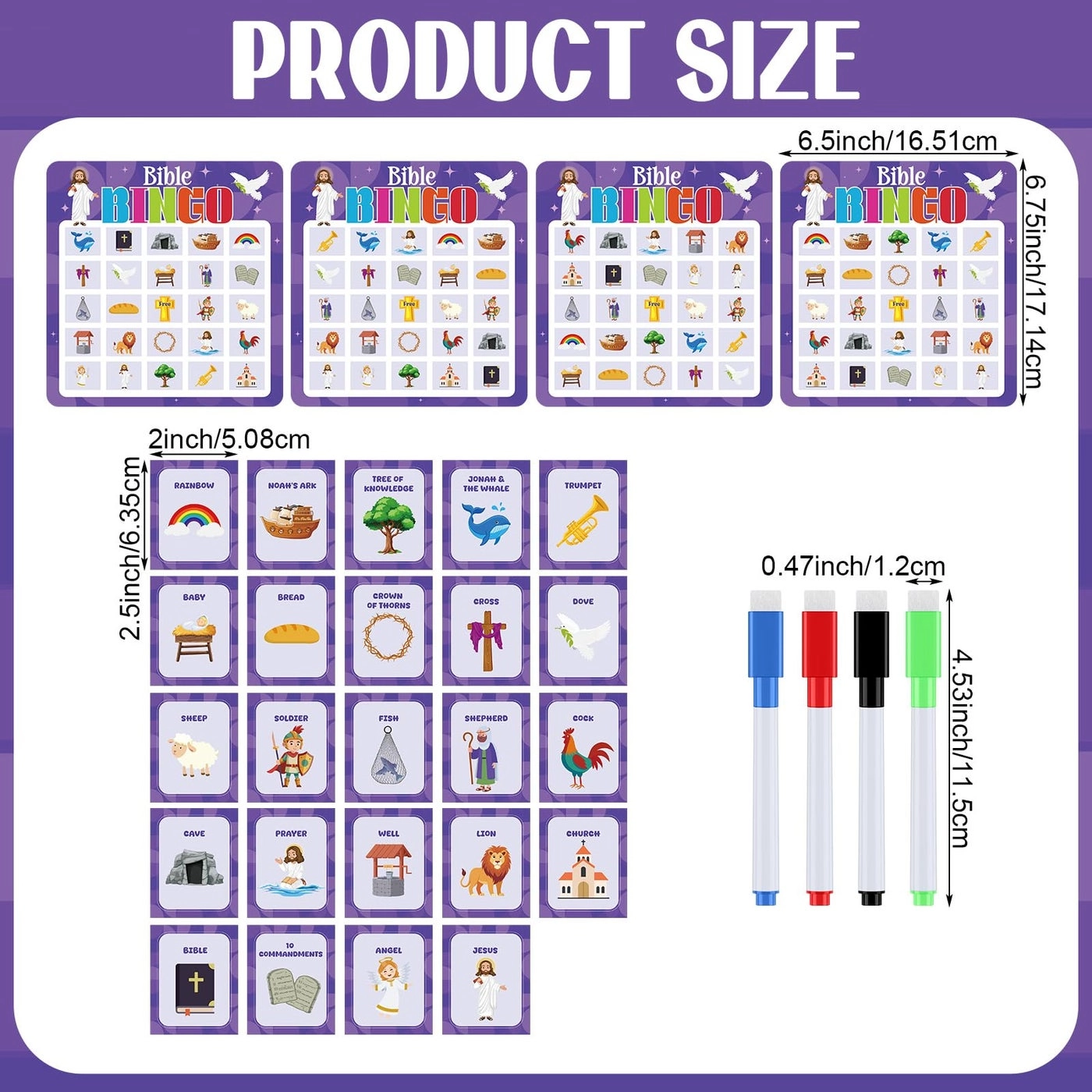 Bible Bingo - 52 Pcs