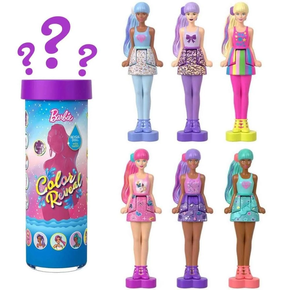 Barbie Mini Barbieland Color Reveal Doll - Rainbow Groovy 1.5-inch