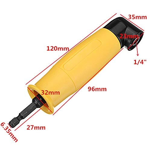 Right Angle Attachment - 90° Degree 1/4 Inch Shank
