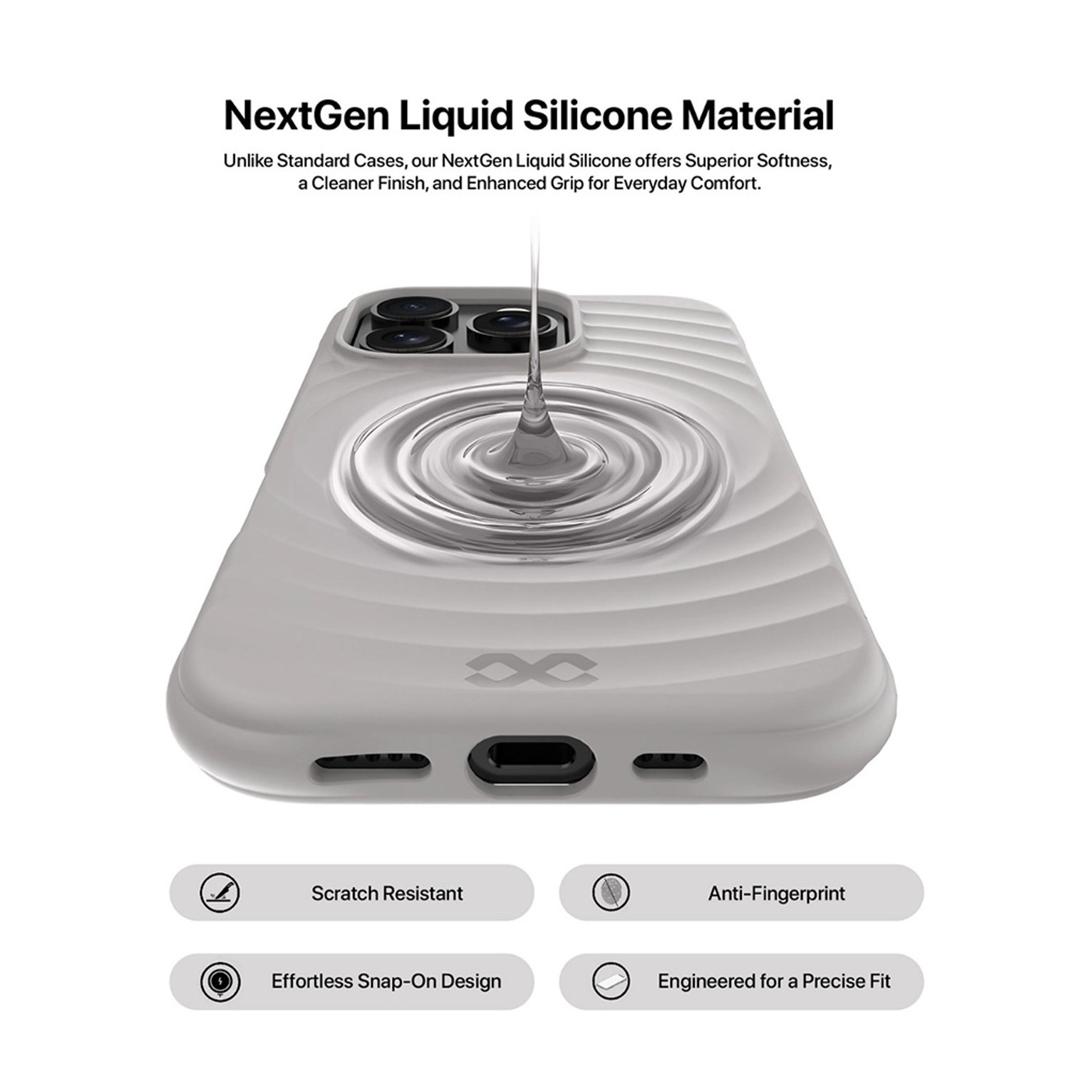 Quiver Ripple Silicone Case for iPhone 16 Pro Max