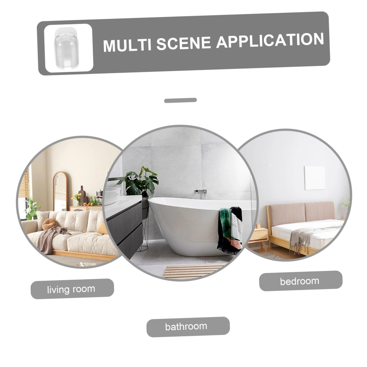 Toothbrush Holder - Adhesive Wall Mount Electric