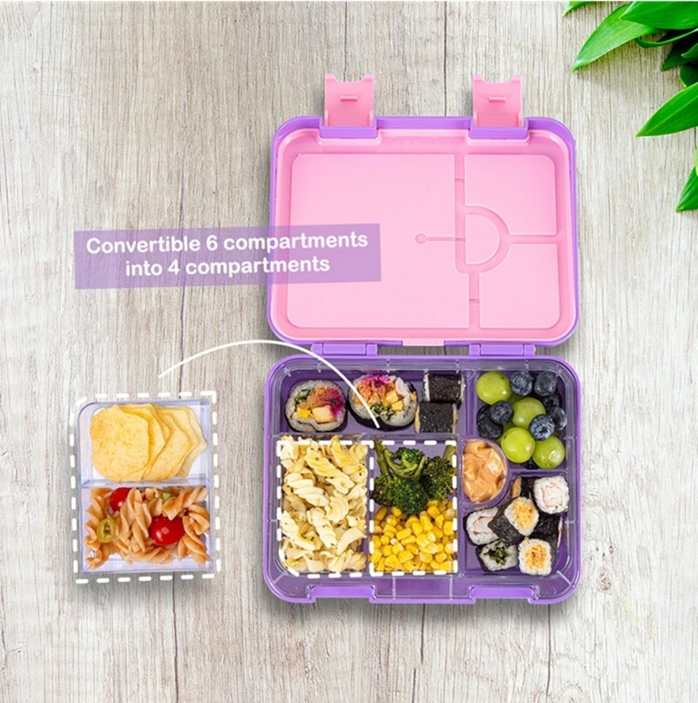 Convertible Bento Lunch Box - T-Rex Grey 6 And 4