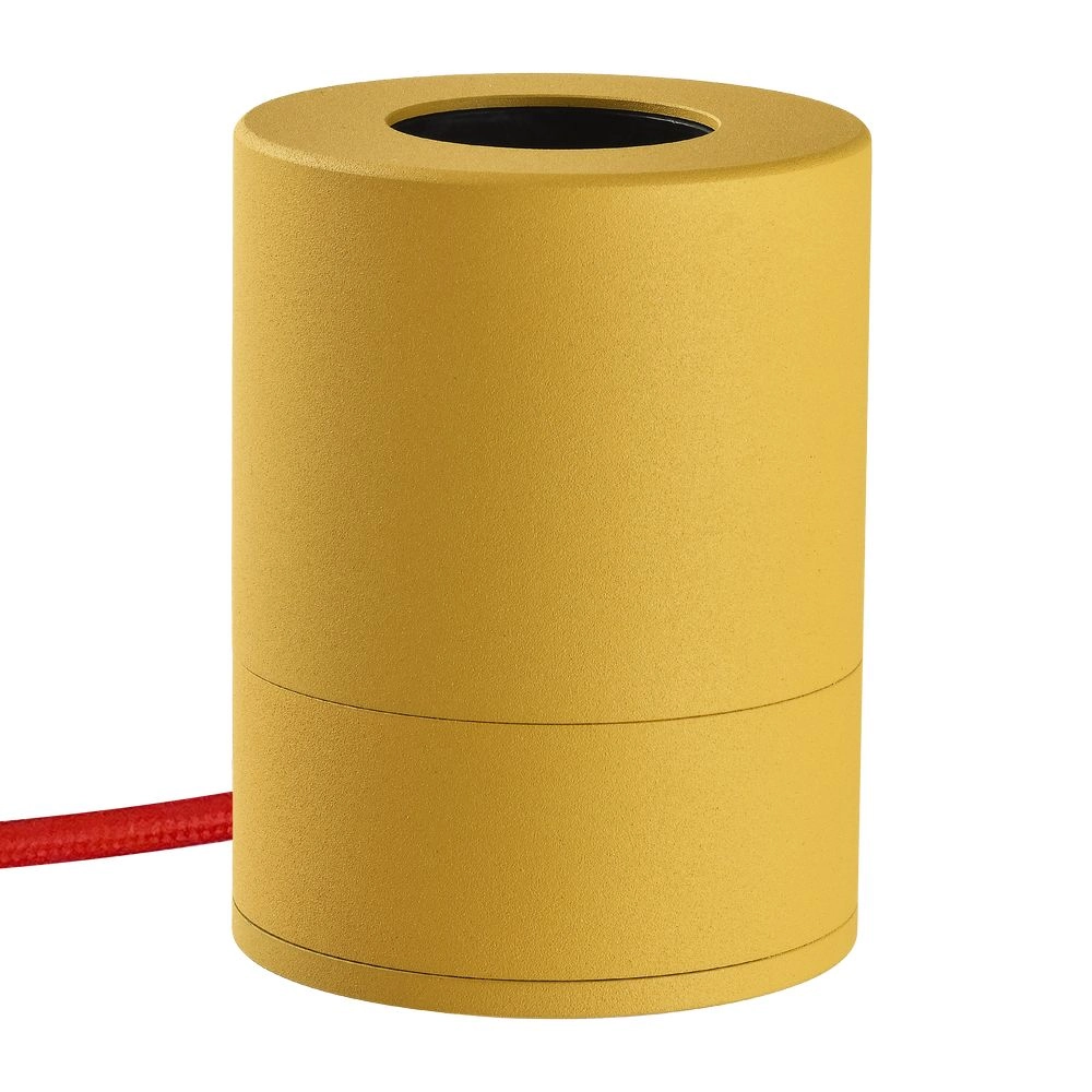 MESSAGE IN THE BULB Pop Table Lamp Base - 306031G Yellow with Red Cable