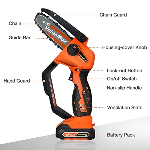 Mini Chainsaw - 4" 20V 2.0Ah
