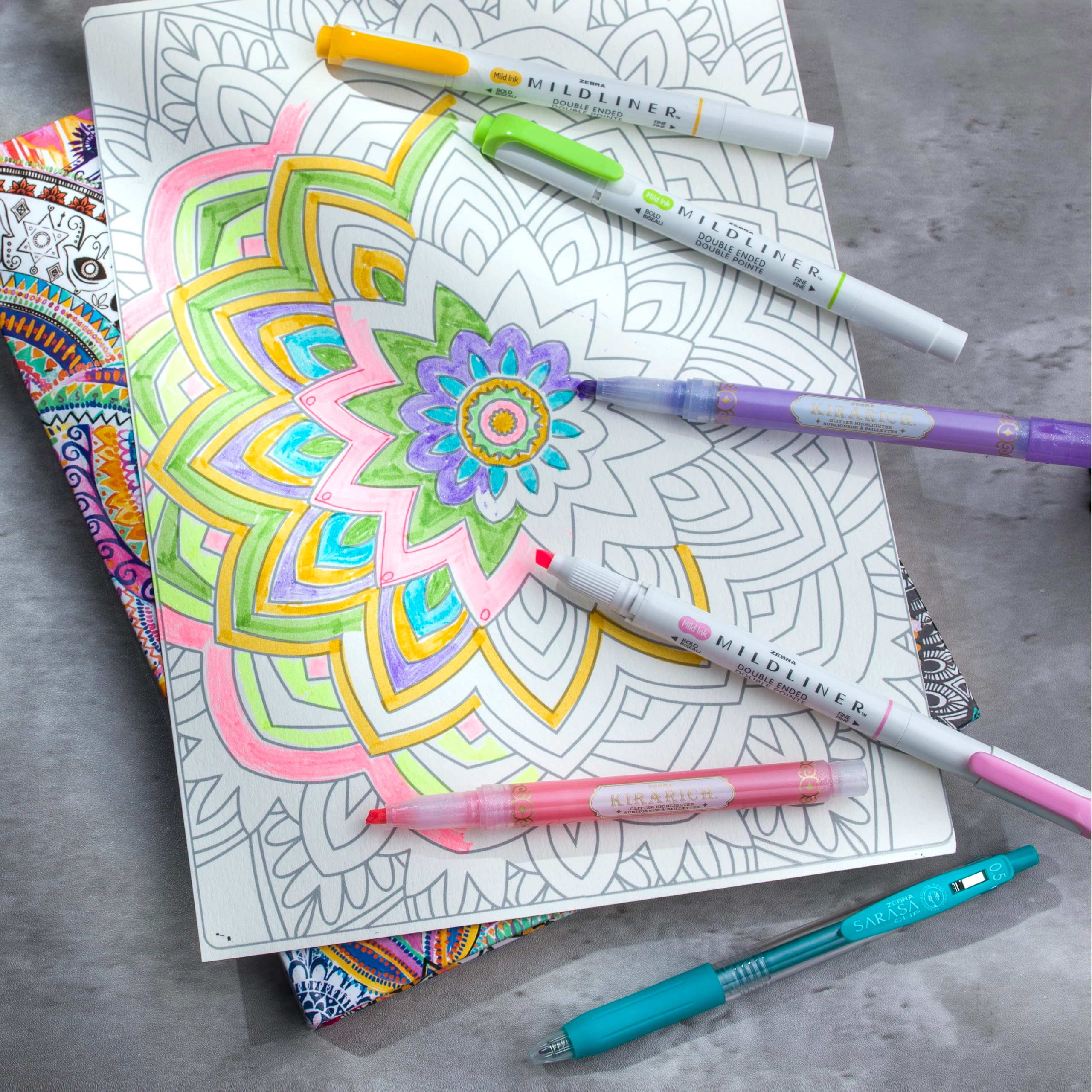Kirarich - 5 + Mildliner - 5 + Sarasa Clip - 5 0.5 Millimeters