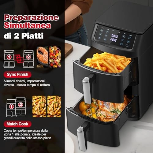 Double Chamber Hot Air Fryer AF1102