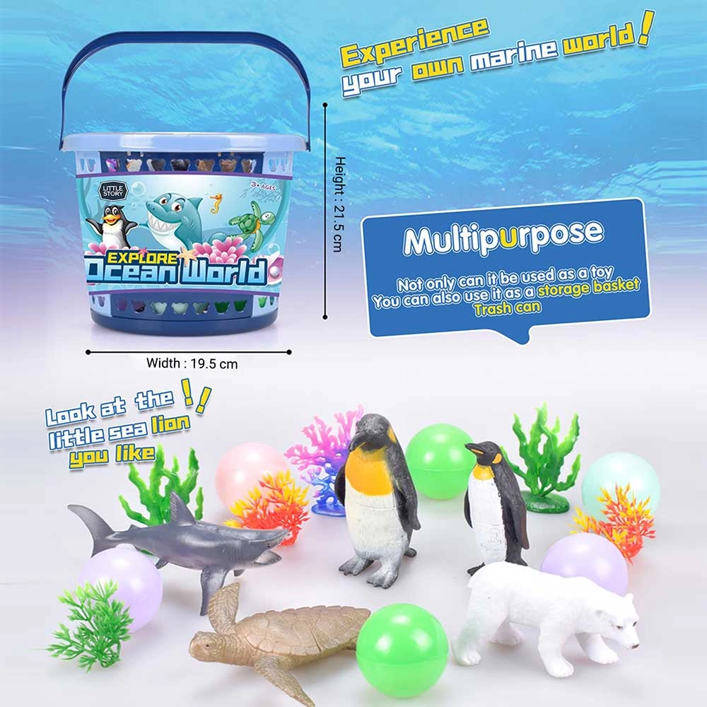 Ocean World Bucket Set - 17Pcs