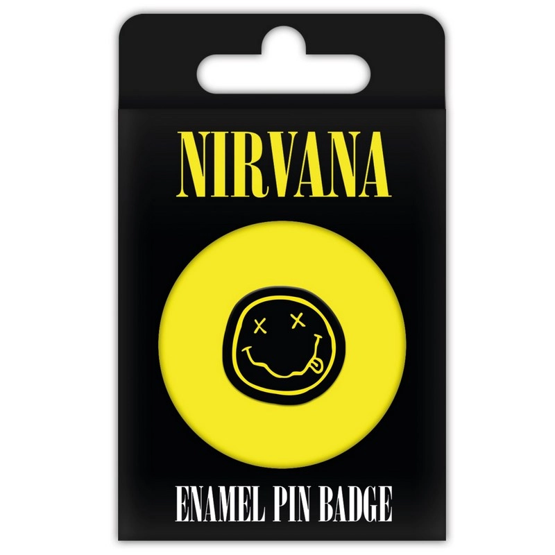 Nirvana Smiley Pin Badges - Suitable for 13 years & above