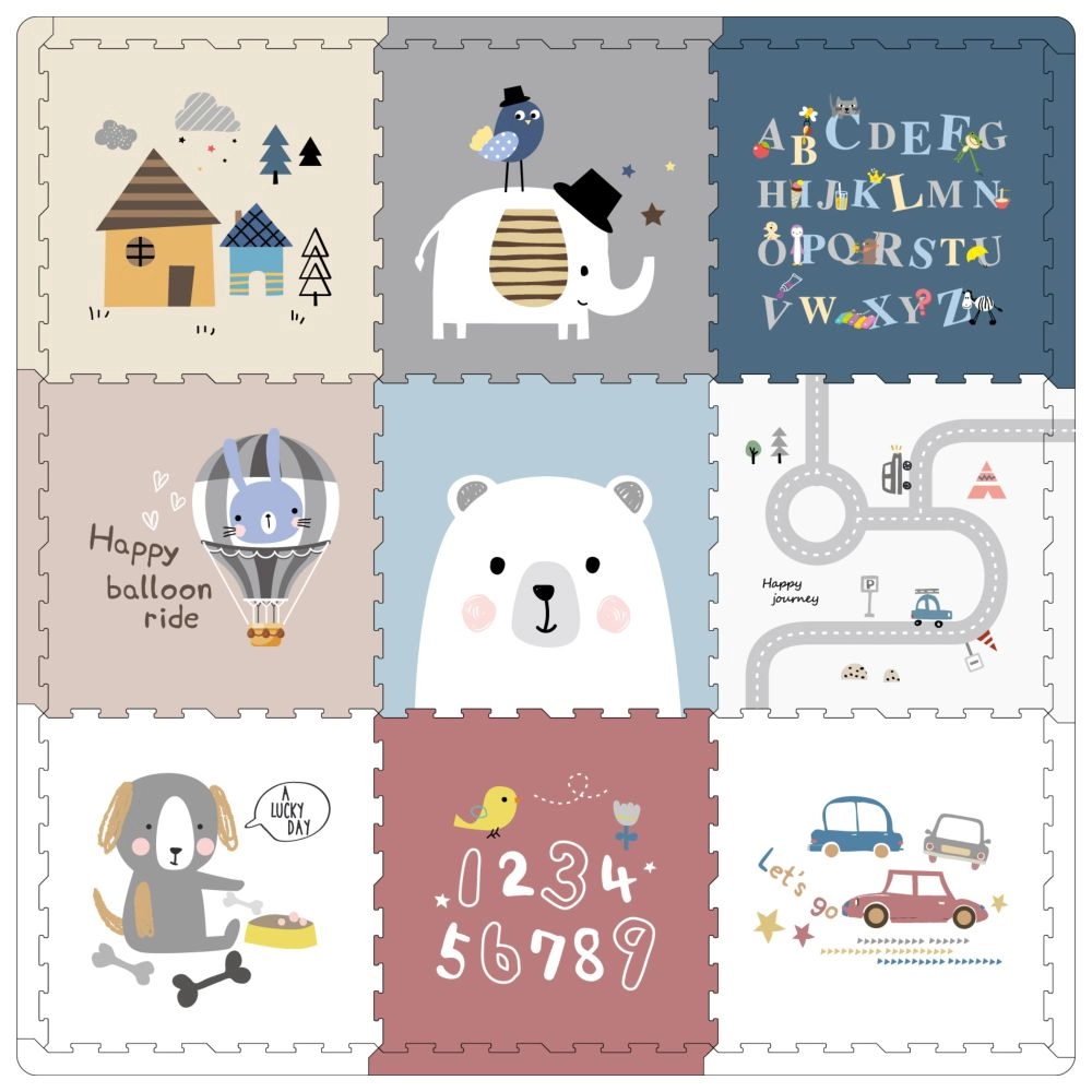 Foldable & Reversible Playmat - Best Friend 6 months