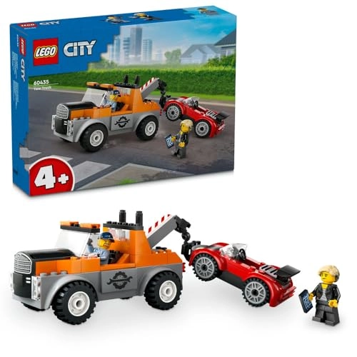 LEGO City Tow Truck and Sports Car Repair Vehicle Toy (60435) - Vehicle