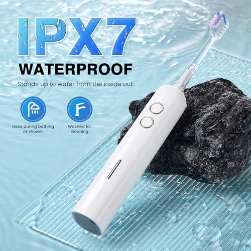Sweeping Vibrating Electric Toothbrush - 4 Brush Heads 60 Days 3 Modes