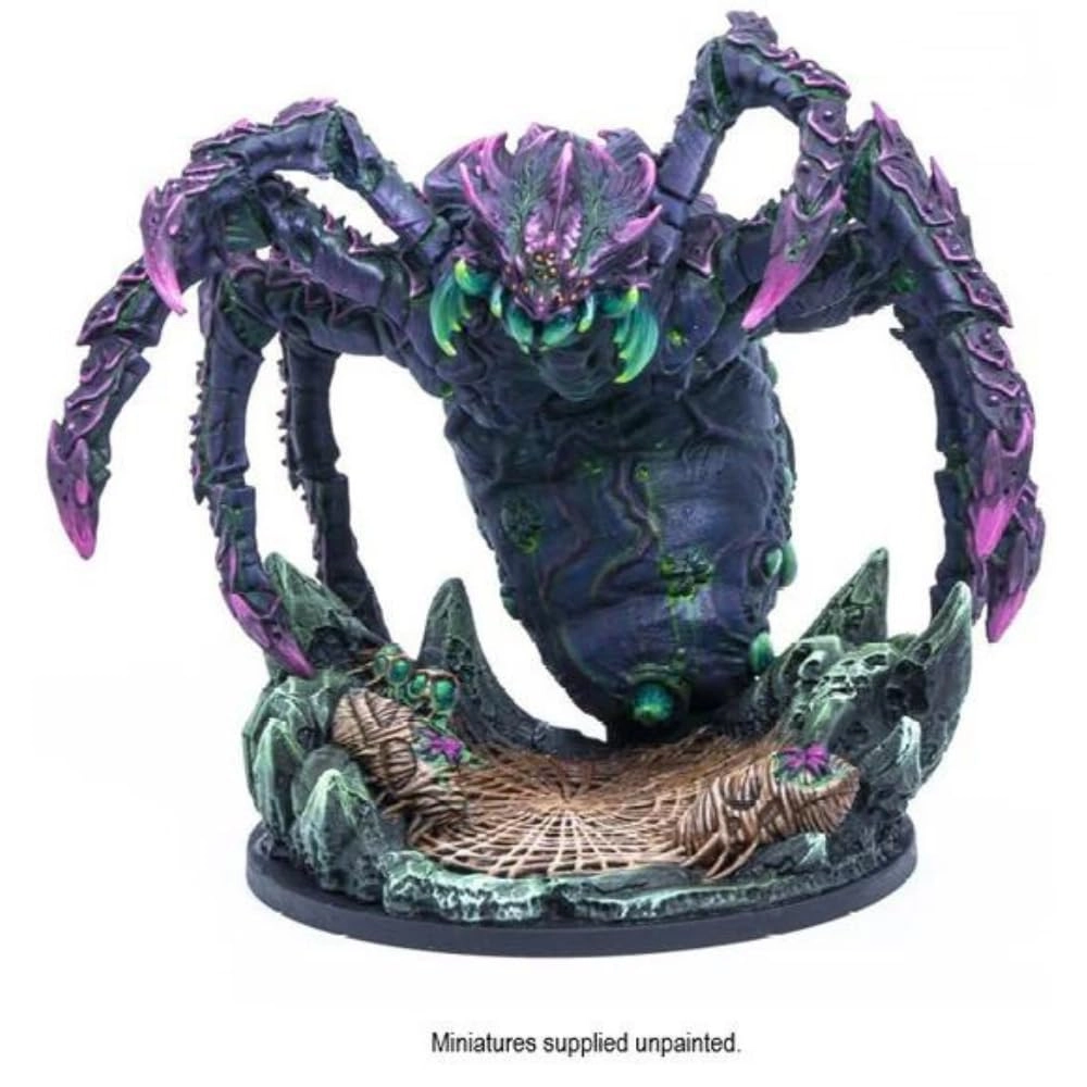 Web of The Spider Tyrant - 100MM Base Unpainted Miniature Compatible with DND