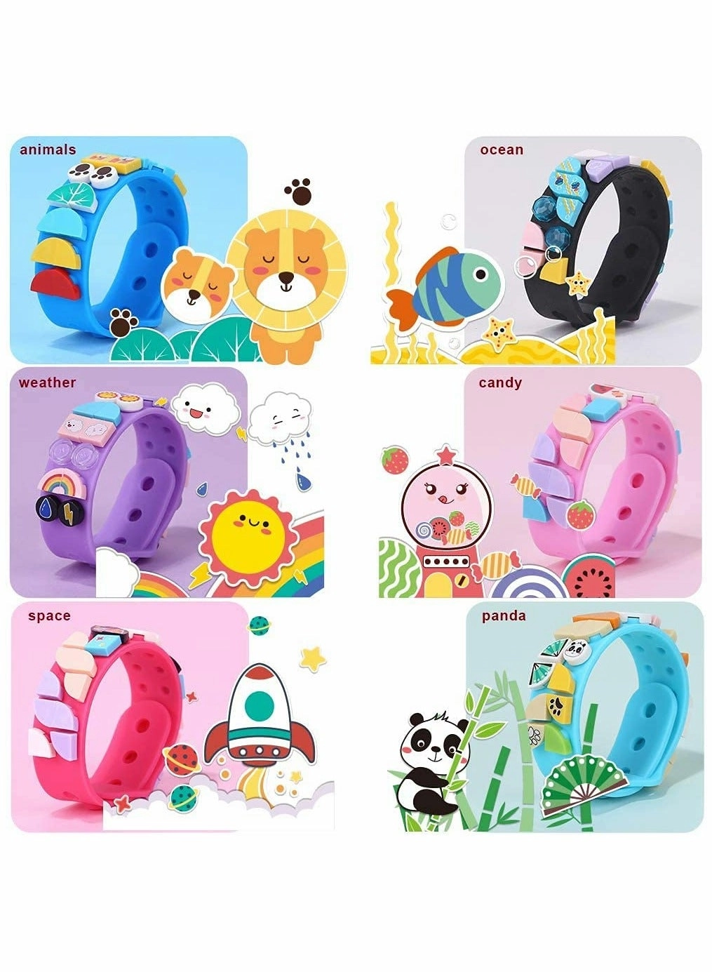 Building Blocks Dots Bracelets - DIY 6PCS