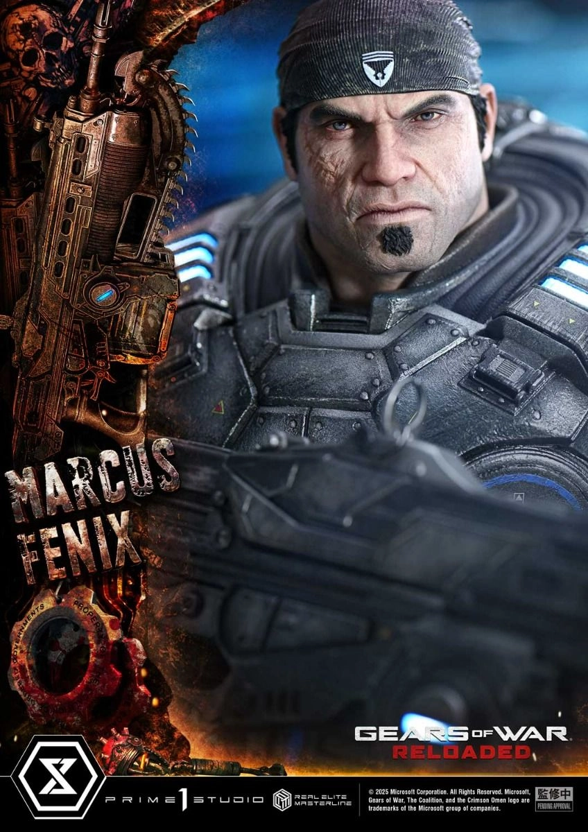 Marcus Fenix - Gears of War: Reloaded Real Elite Masterline - 1/3 scale LED Illumination Statue