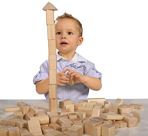 Wooden Building Blocks - 100pcs