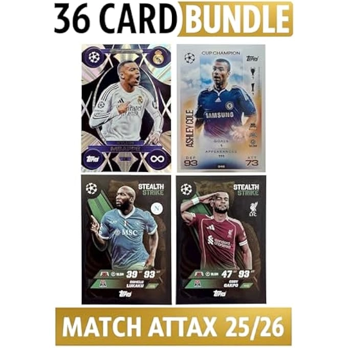 Match Attax 2025/2026 Super Rare - 36pcs