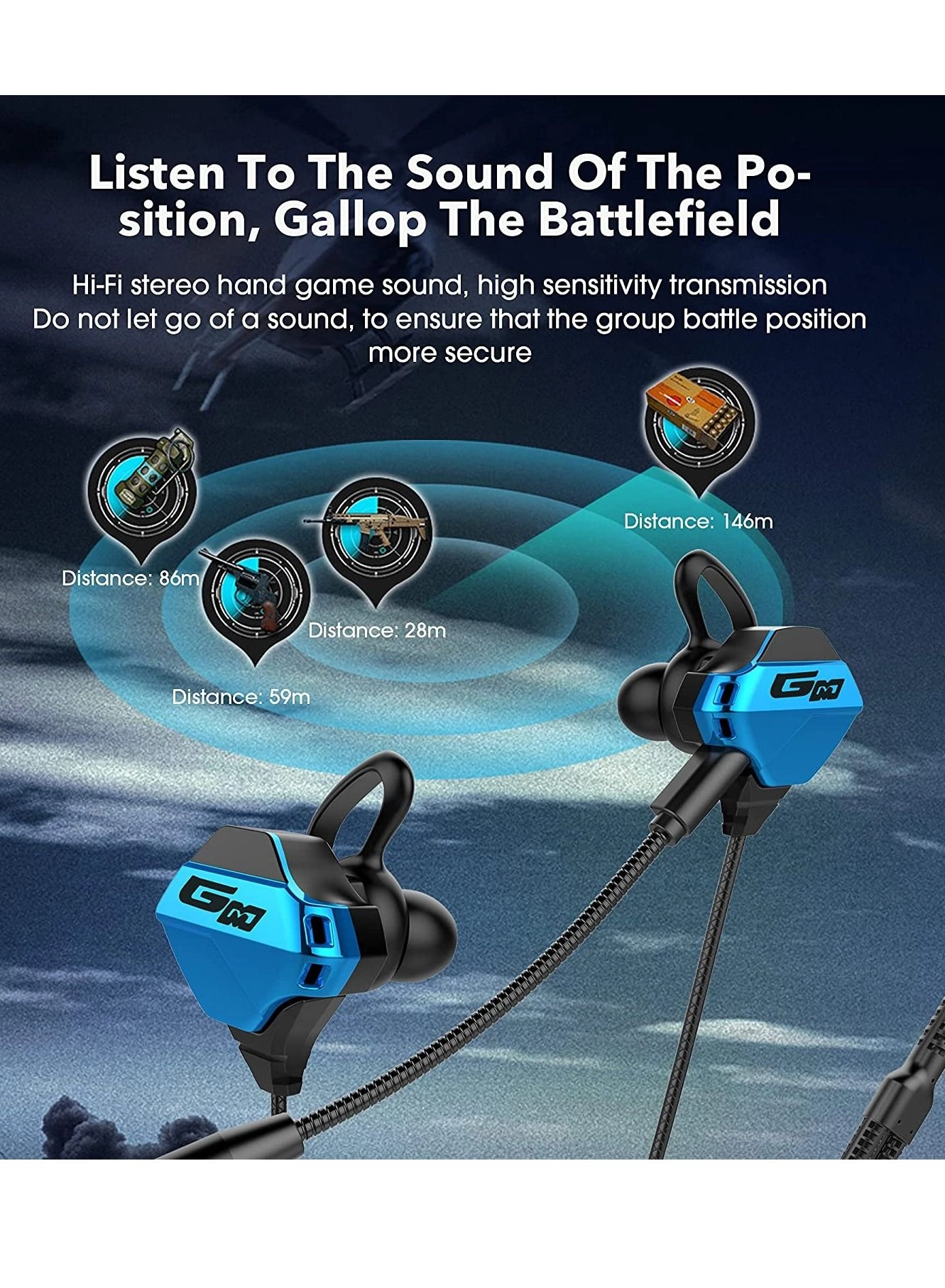 Gaming Earbuds Wired Earbud