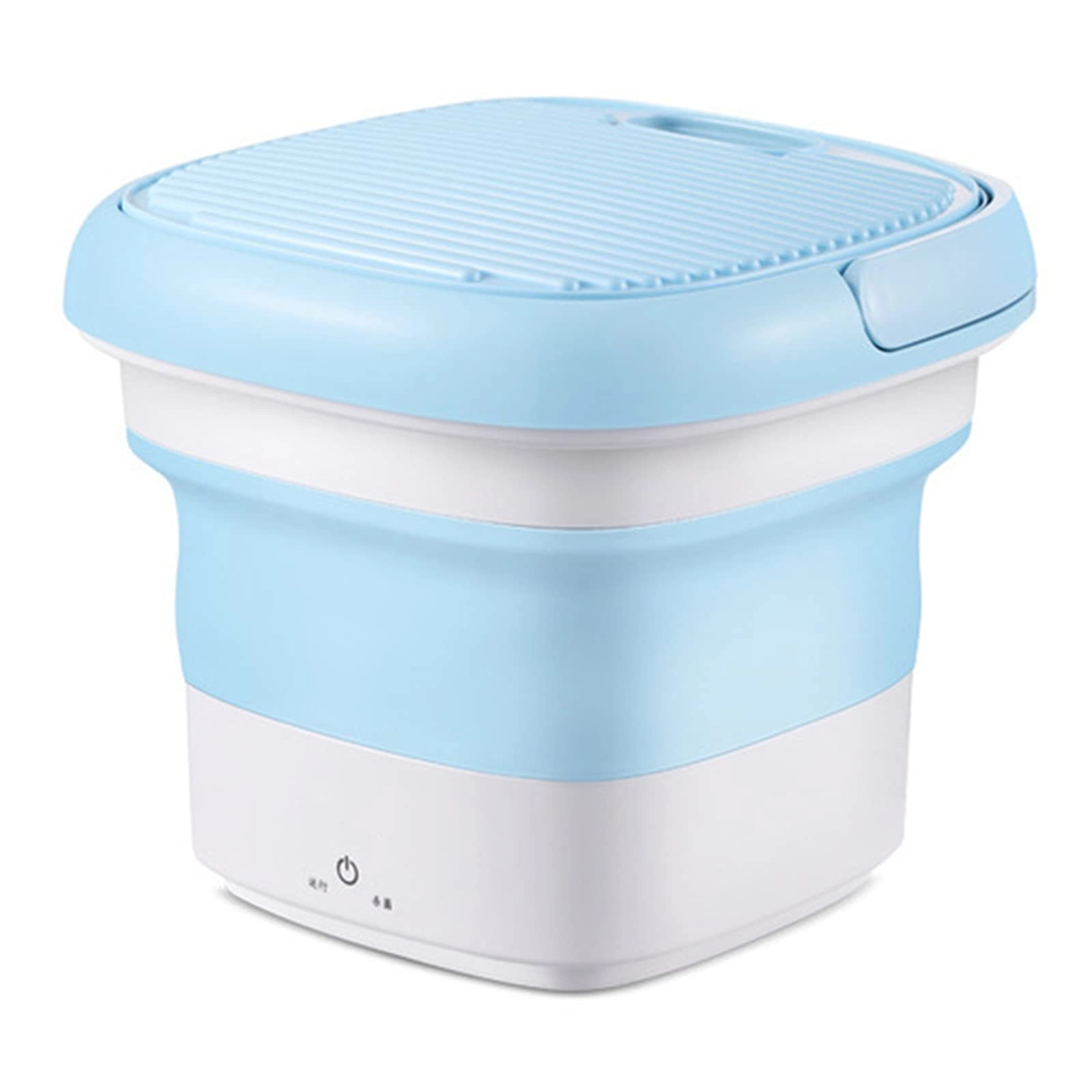 Mini Foldable Portable Washing Machine Small Automatic Washer Deep Cleaning Machine Washing Capacity 0.8 Kg, for Apartment Dormitory Travel,Green