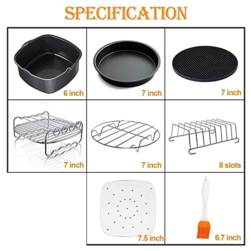 fryer accessories - stainless steel 11 pieces