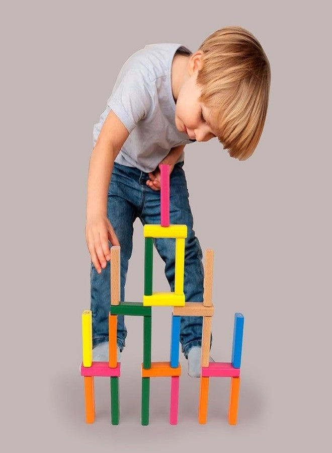 Stacking Tower Blocks - 54 Pcs