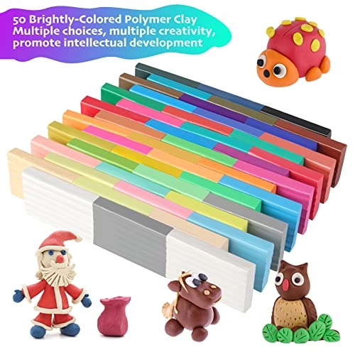 Polymer Clay Starter kit - 50 pieces