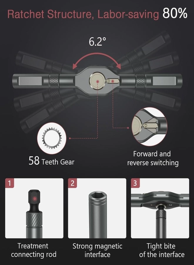 Ratchet Multi-Bit Screwdriver Set (42 Pcs)