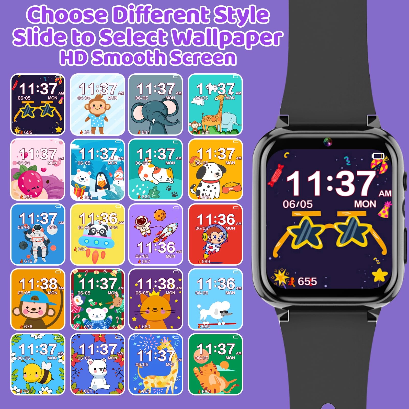 Kids Smart Watch Plastic