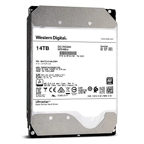 (Renewed) Ultrastar DC HC530 3.5" 7200rpm 512MB SATA 6Gb/s (WUH721414ALE604) - 14TB