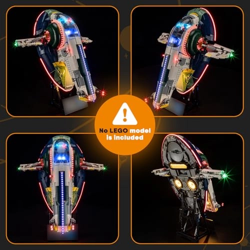 Light Set for LEGO 75409 Jango-Fetts Starship Firespray - Plastic 1