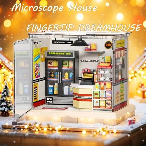 Super Creator Mini Series Convenience Store - DIY Plastic Miniature Kits Mini Model House