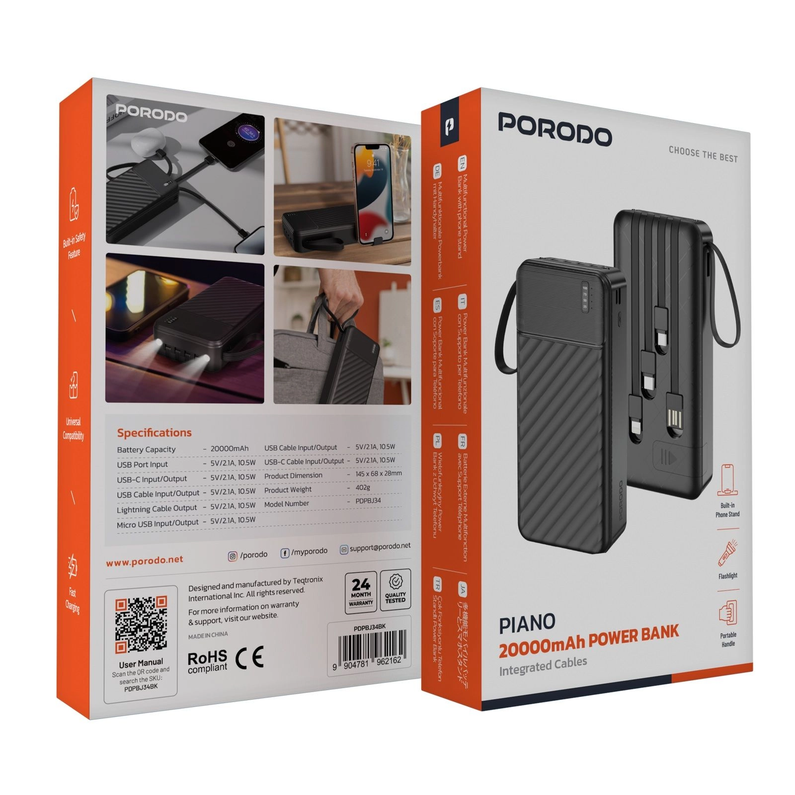 Piano - 20000mAh Quick Charge