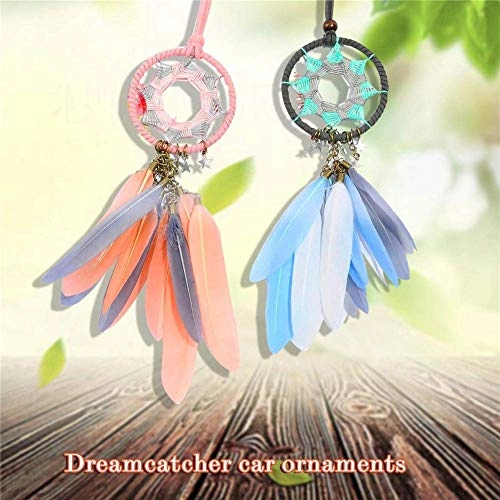 Dreamcatcher - Siderosphere, feathers, lines, wood beads.