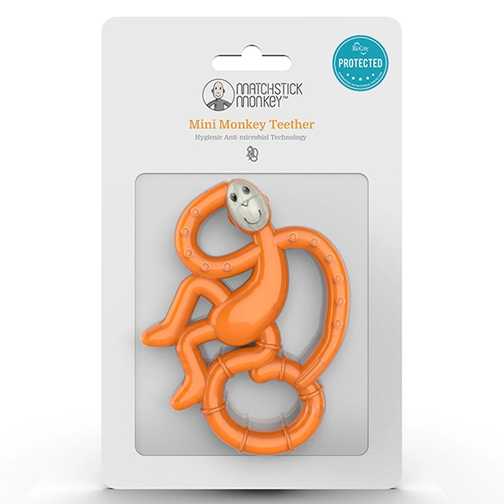 Mini Monkey Teether - Blue 3 Months