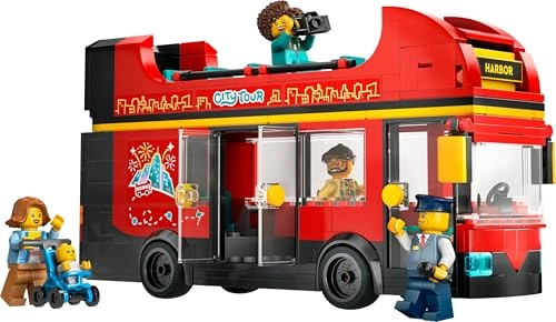 City Double-Decker Sightseeing Bus (60407) - Red 5 minifigures
