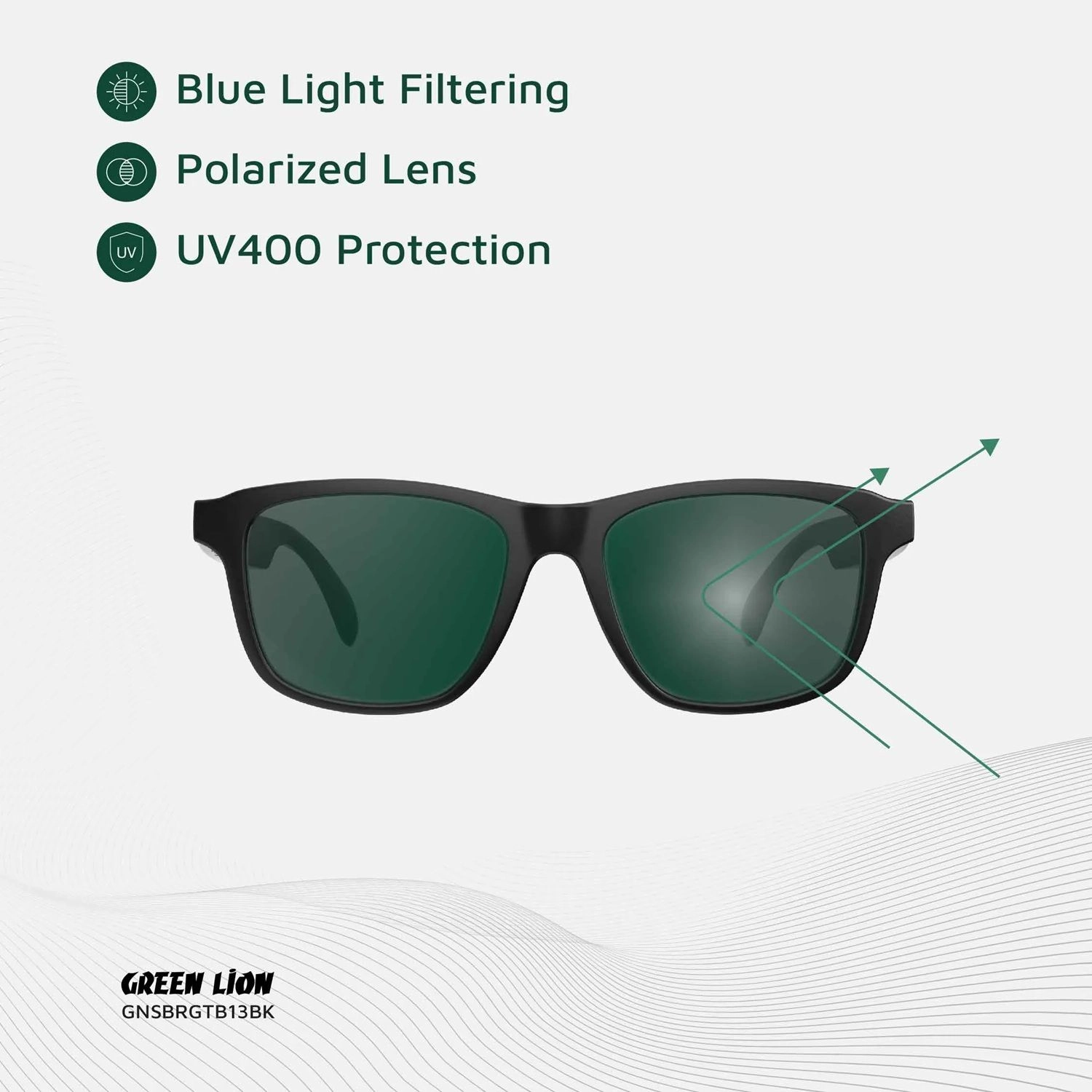 Sydney Smart Glasses - UV400 Polarized Lens Bluetooth V5.4 120mAh