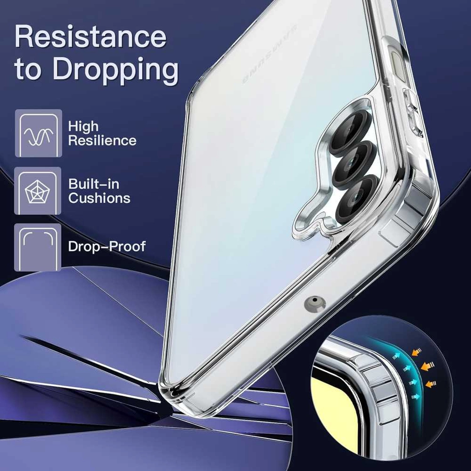 Clear Bumper TPU Case for Samsung Galaxy A15 + Screen Protector