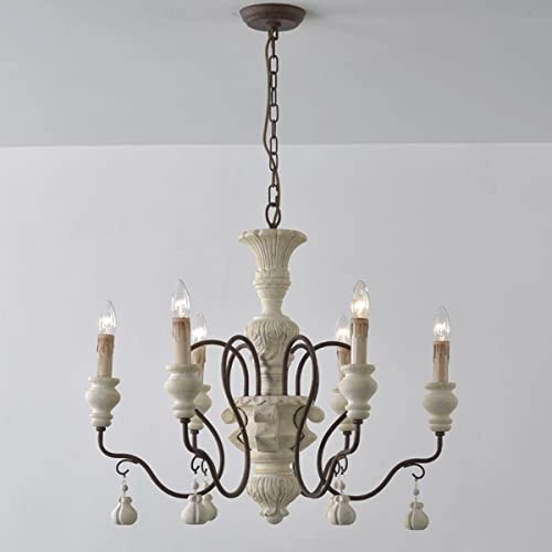 American vintage candle chandelier - 3000K