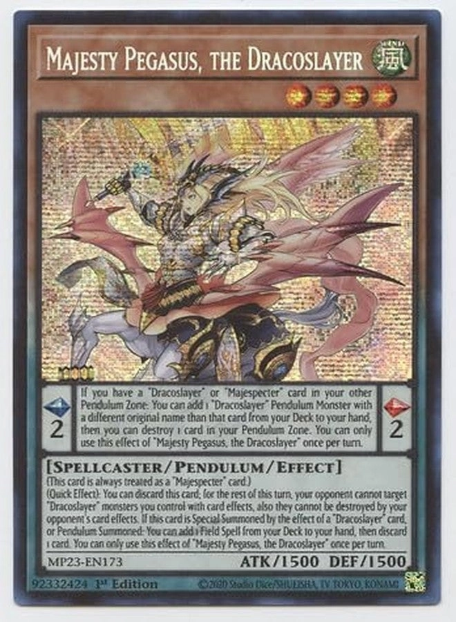 Yu-Gi-Oh! Majesty Pegasus, The Dracoslayer MP23-EN173 - English