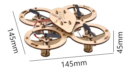 Wooden RC Quadcopter Drone Kit