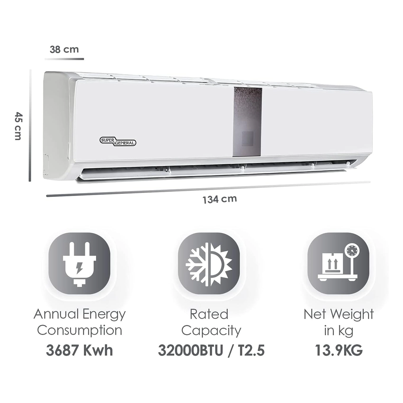 SGS320HE - 2.5 Ton White