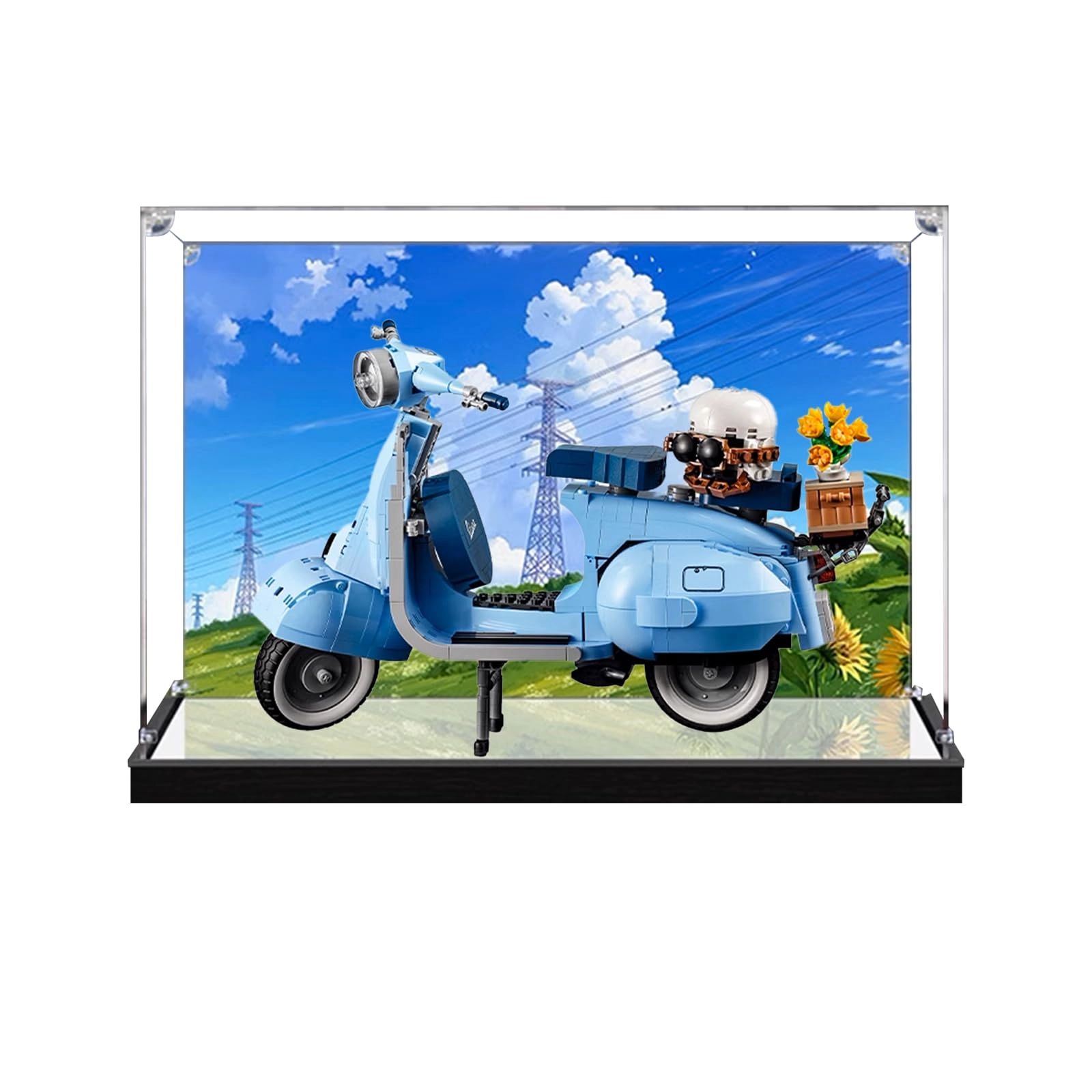 Acrylic display case compatible with Lego 10298 - Transparent 3mm Dustproof