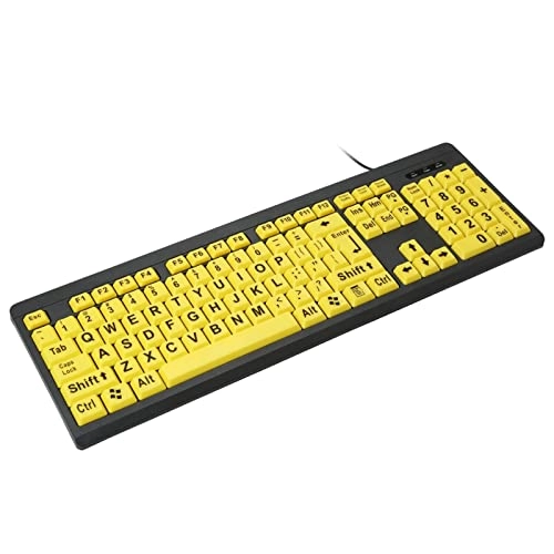 Large Print Computer Keyboard - Wired