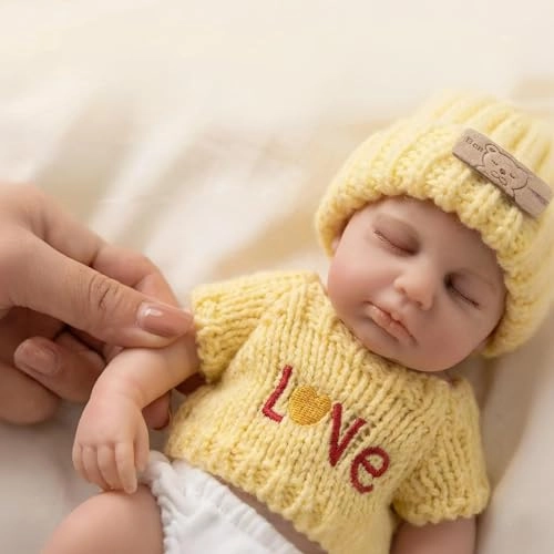 Reborn Baby Doll - 8 inch Full silicone Girl Ages 3+