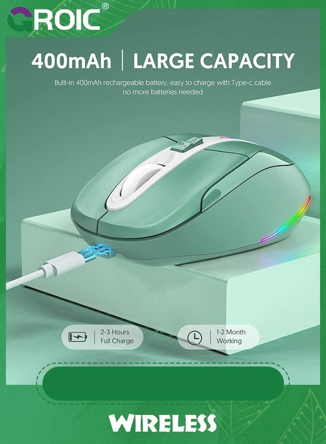 LED Slim Silent Mouse - Wireless