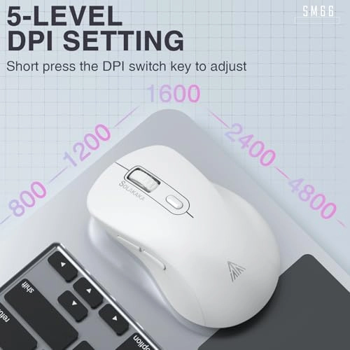 SM66 Silent Dual-Mode Mouse - Wireless
