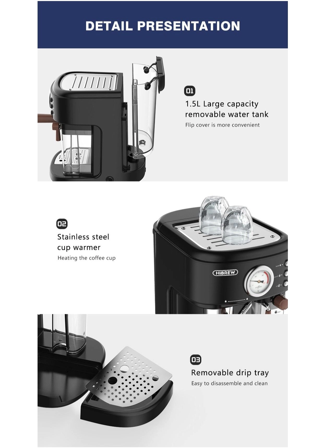 Semi-automatic Coffee Machine H8A
