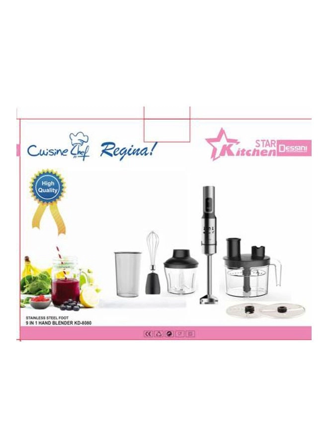 KD8080 - Stainless Steel 9 In 1 Hand Blender
